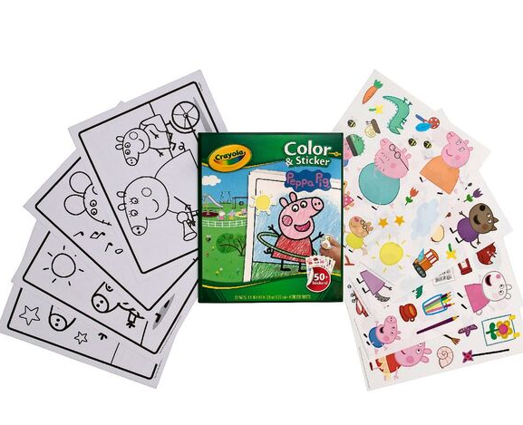 Crayola Peppa Pig  Colour And Sticker Book