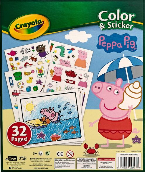 Crayola Peppa Pig  Colour And Sticker Book