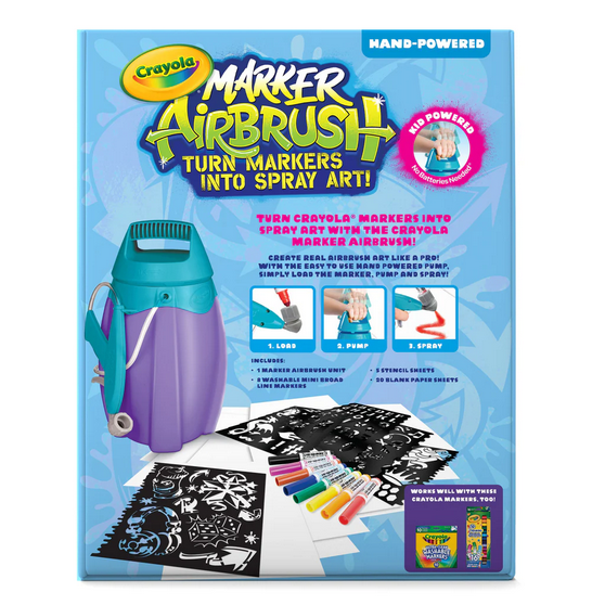 Crayola Marker Airbrusher Hand Powered Kit