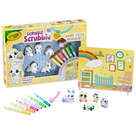 Scribble Scrubbie Baby Pets Nursery