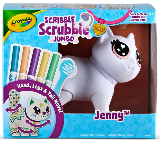 Scribble Scrubbie Jumbo Pet - Jenny