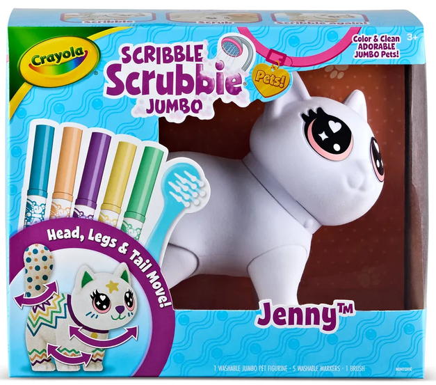 Scribble Scrubbie Jumbo Pet - Jenny