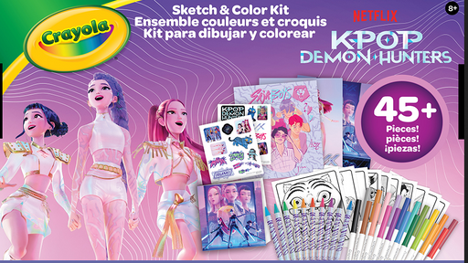 K-pop Demon Hunters Sketch & Colour Kit
