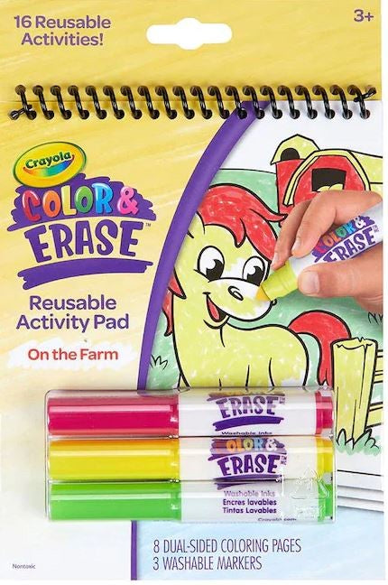 Color And Erase On The Farm Book