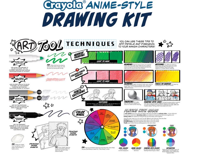 Crayola Anime-Style Drawing Kit