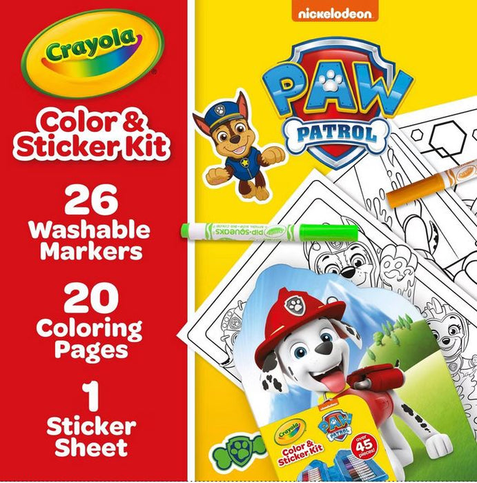 Crayola Clour & Sticker Paw Patrol Kit