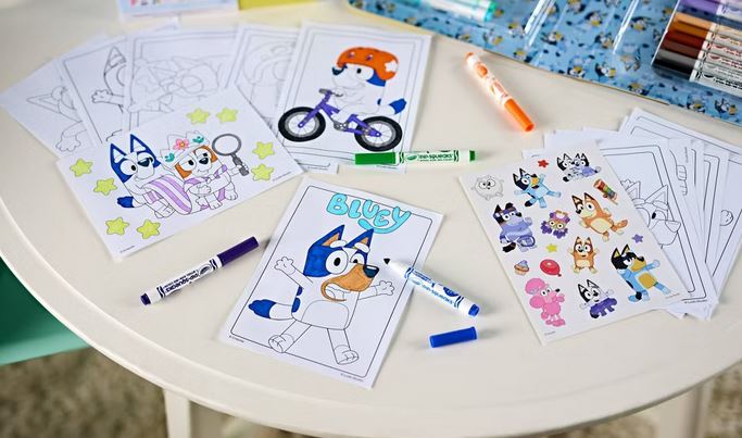 Crayola Colour & Sticker Kit Bluey
