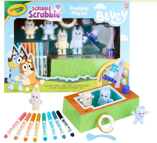 Scribble Scrubbie Bluet Pool Set 4pk