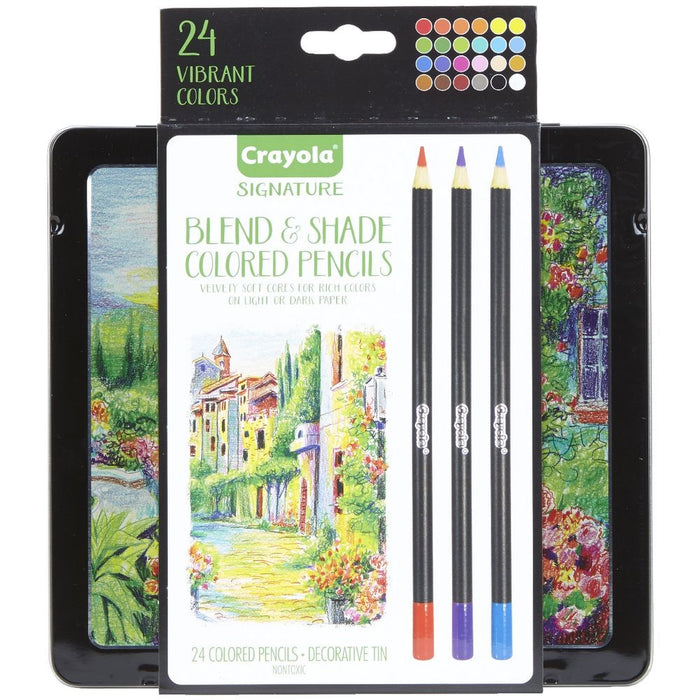 Crayola 24 Blend And Shade Colored Pencils
