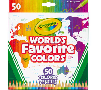 Crayola 50 Pc Coloured Pencils Set