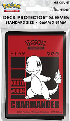 Pok'emon Charmander 65 Count Deck Protector Sleeves