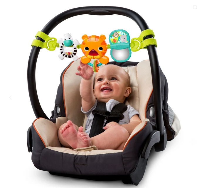 Bright Starts Take Along Tiger Carrier  Toy
