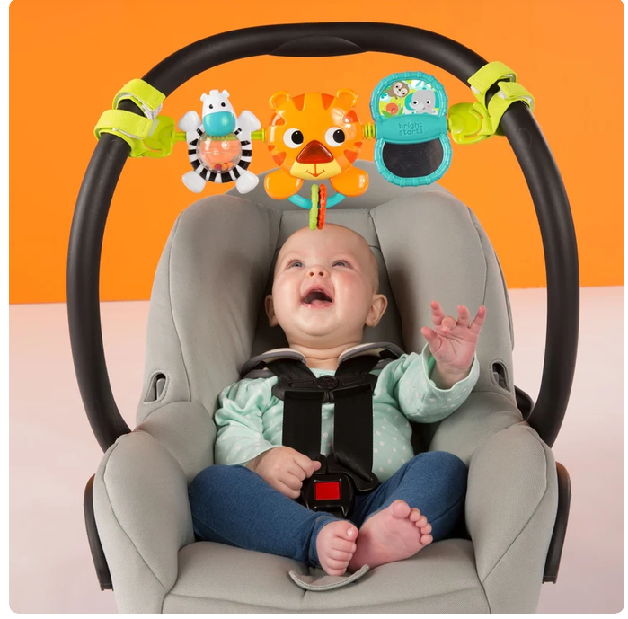 Bright Starts Take Along Tiger Carrier  Toy