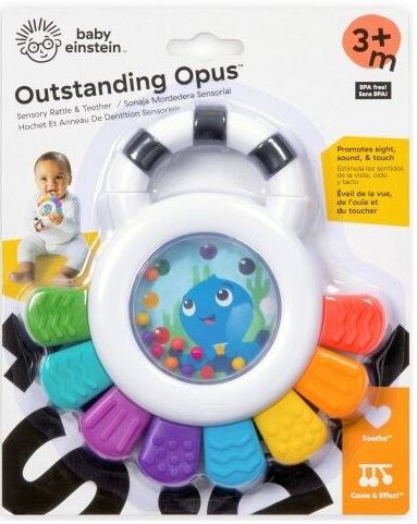 Baby Einstein Outstanding Opus' Sensory Rattle & Teether Ages:3m+