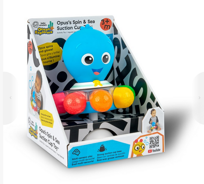 Baby Einstein Opus The Octopus Spin & Sea Suction Toy