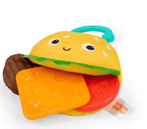 Bright Stars Sat Cheeseburger Teether Toy