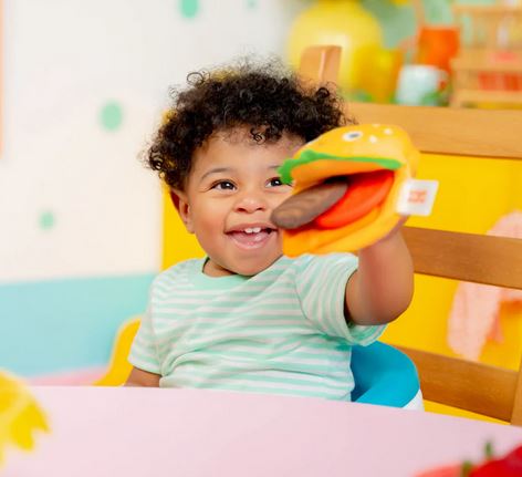 Bright Stars Sat Cheeseburger Teether Toy