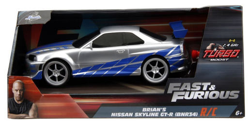 Fast & Furious - 1:24 2002 Nissan Skyline Gt-r Rc Car