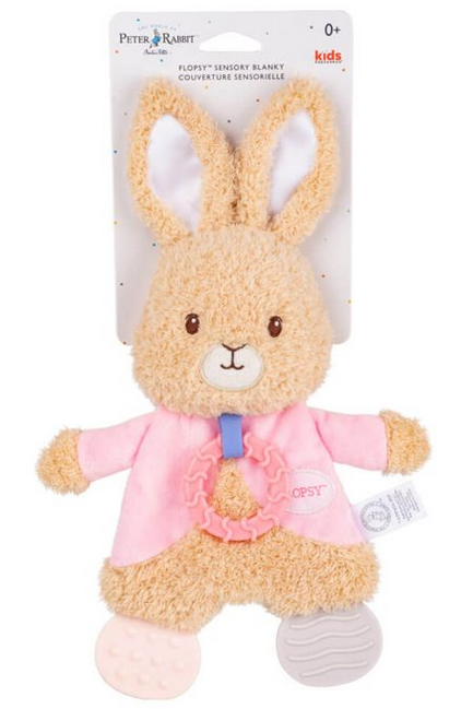 Flopsy Bunny Sensory Blanket With Crinkle