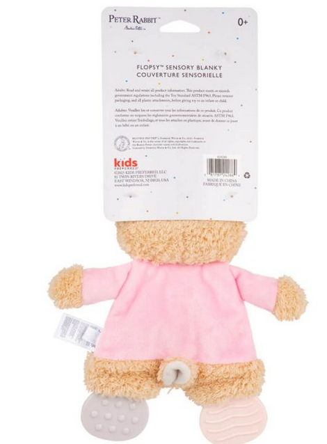 Flopsy Bunny Sensory Blanket With Crinkle