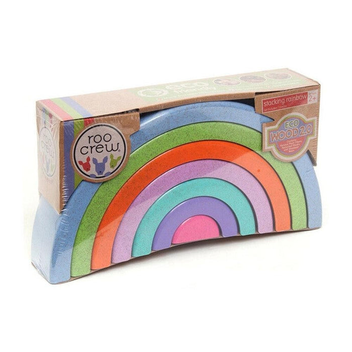 Roo Crew Eco Wood Stackable Rainbow 7pc Set