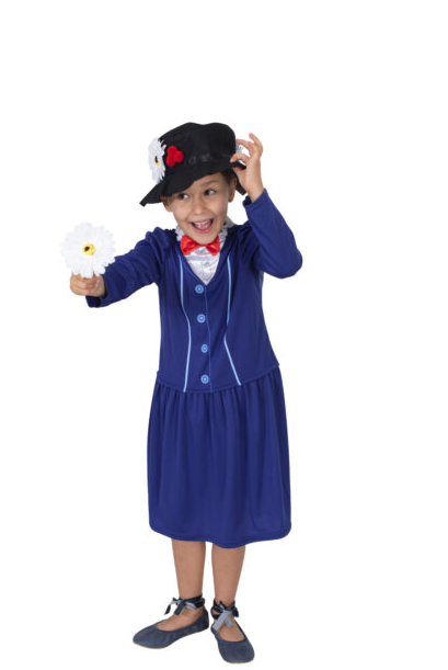 Rubies Mary Poppins Costume Size 5-6yrs (height 110cm=116cm)