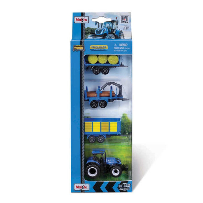 Maisto Mini Work Farm Machines 4 Pc Pack Die Cast