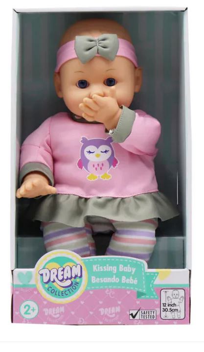 Gigo Dream Collection Pink Kissing Baby 12 Inch Interactive Doll
