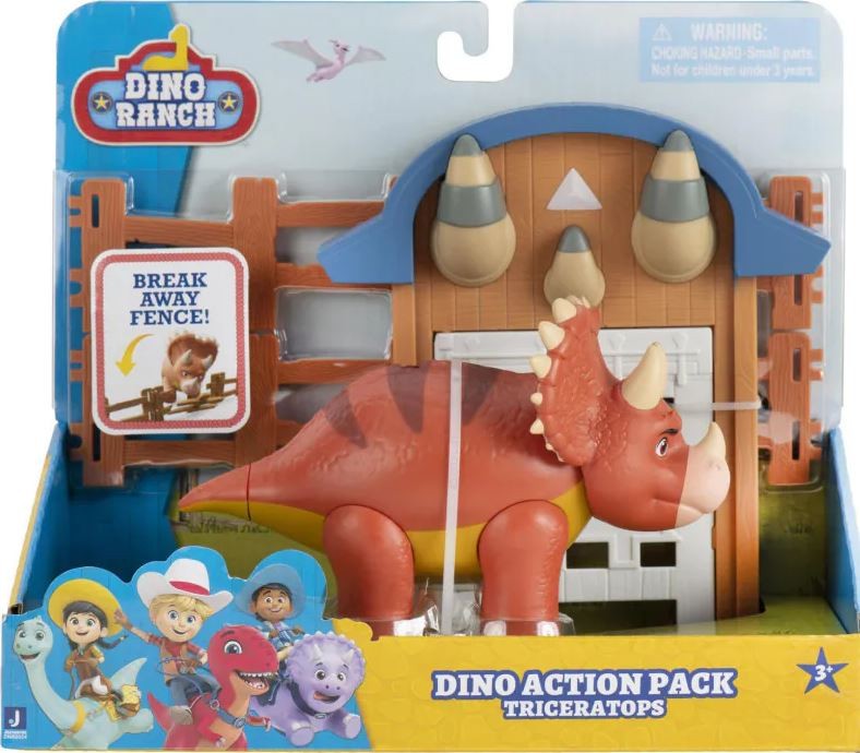 Dino Ranch Triceratops Action Pack