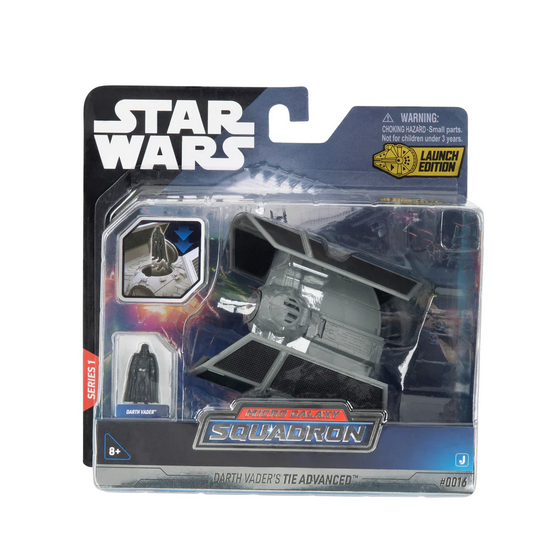 Star Wars Micro Galaxy Squadron 5 Inch Vehicle & Figure #0016 Darth Vader's Tie Advanced