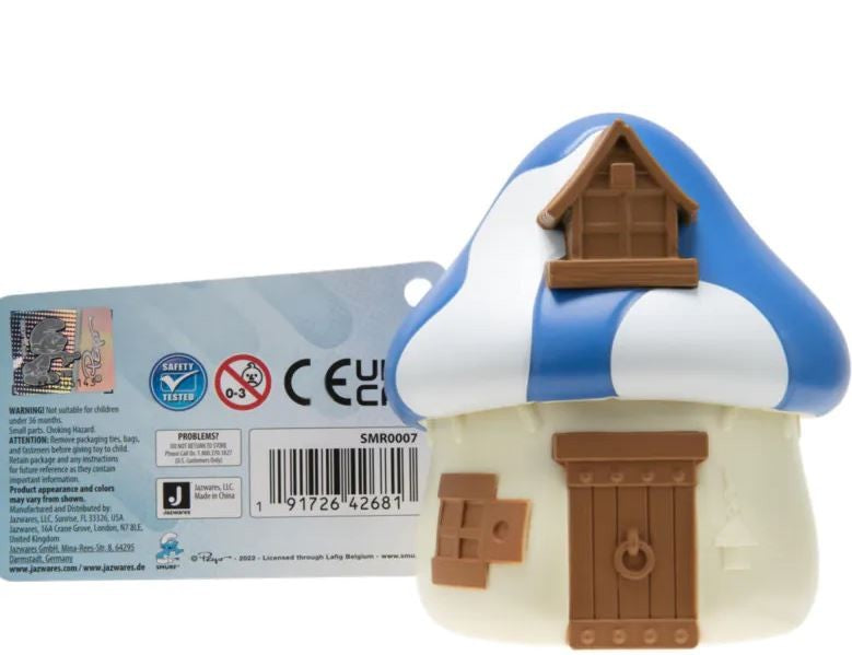 Smurf 3" Mystery Mushroom Houses Includes 2 Mystery Surprise Ages:4+