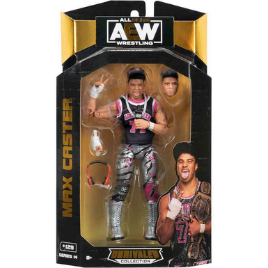 Aew Unrivaled Collection Max Caster #129 Wrestling Figure