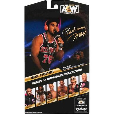 Aew Unrivaled Collection Max Caster #129 Wrestling Figure