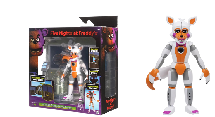 Five Nights At Freddy's Lolbit With Primary Control Module Figure Set