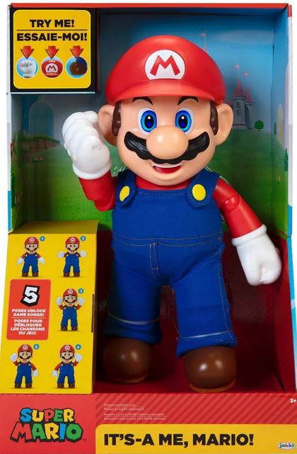 Super Mario It's-a Me, Talking Mario 30 Cm Figure