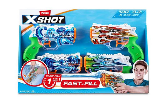 Zuru Xshot Fast Fill Skins Nano 4 Pack