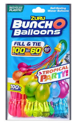 Bunch O Balloons Neon Splash 3 Pack Foilbag