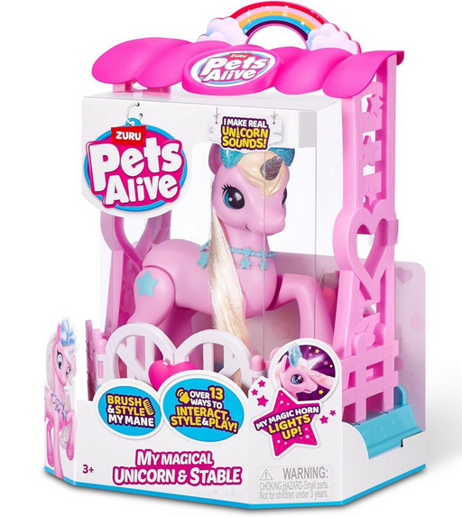 Zuru Pets Alive Magical Unicorn & Stable