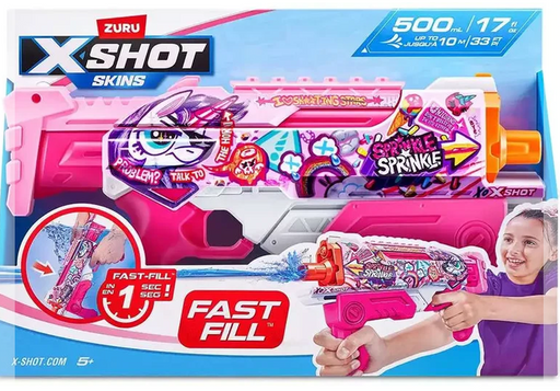 Zuru Xshot Skins Hyperload Blaster - Unicorn Splash