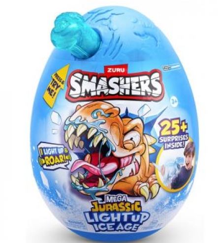 Zuru Smashers Dino Ice Age Light-up Mega Egg With 25+ Surprises