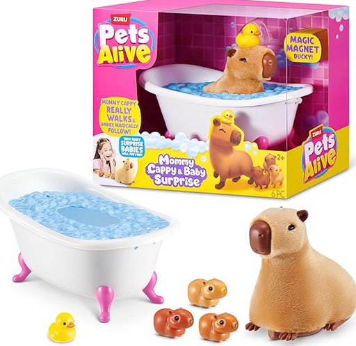 Zuru Pets Alive Mam Cappybara & Baby Surprise