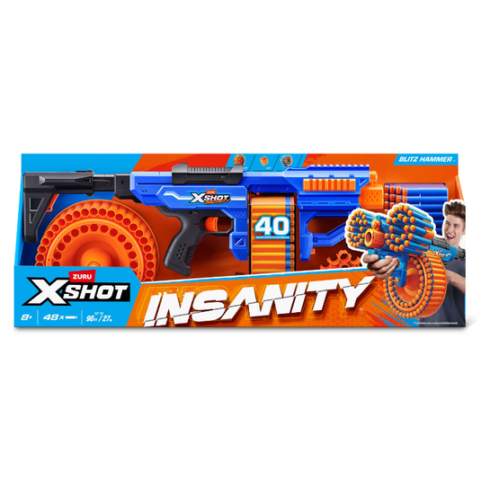 Zuru Xshot Insanity Blitz Hammer With 48 Darts
