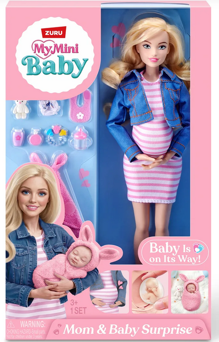 Zuru Mym Mini - Baby Pregnant Doll Caucasion