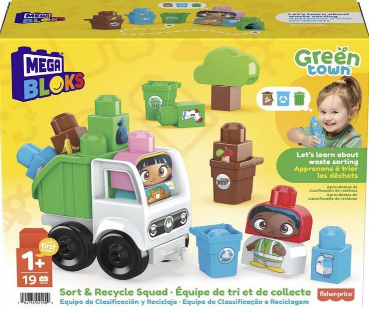 Mega Bloks Green Town Sort & Recycle Squad Ages:1+