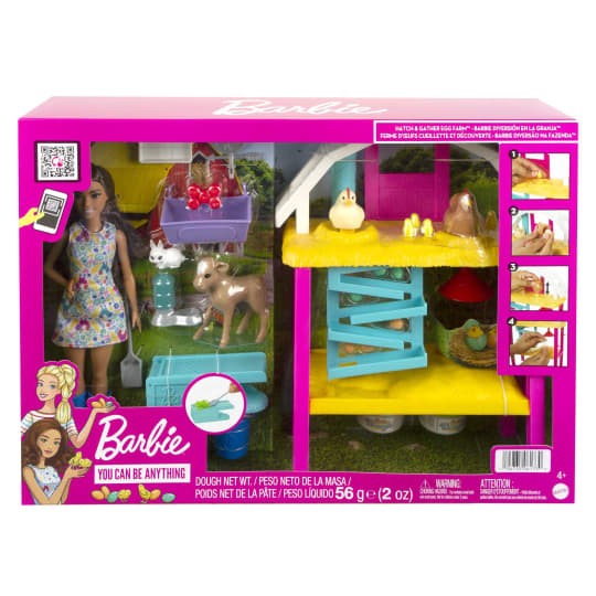 Barbie Hatch & Gather Egg Farm Playset