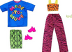 Barbie Fashion 4pc Set With Pink Shoes & Glasses