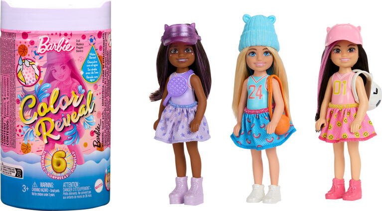 Barbie Chelsea Colour Reveal Sports Series Doll