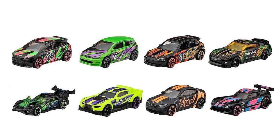 Hotwheels World Neon Speeders Premium Assorted Cars Hlh72-0