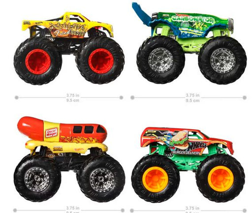 Hot Wheels Monster Truck 1.64sc 4 Pack Assorted