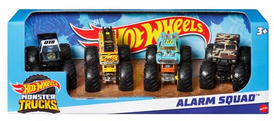 Hot Wheels Monster Truck 1.64sc 4 Pack Assorted